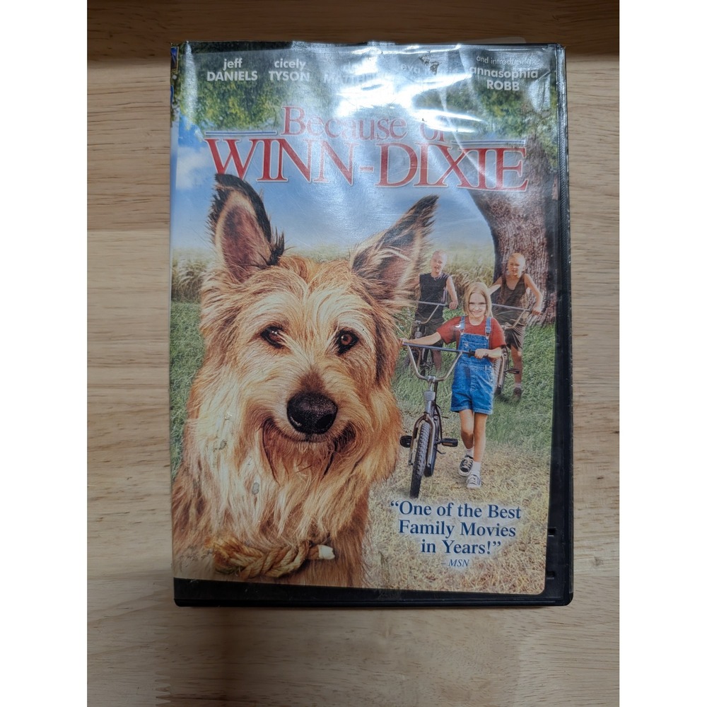 20th Century Fox Because of Winn-Dixie DVD OS Multicolor Good Family Drama Movie